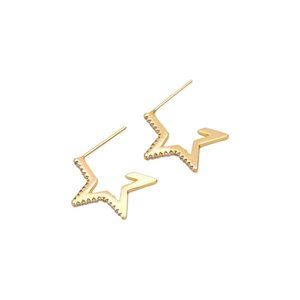 Star Hoop Earrings